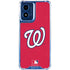 MLB Washington Nationals - Solid Distressed Moto G 5G (2024) Clear Case